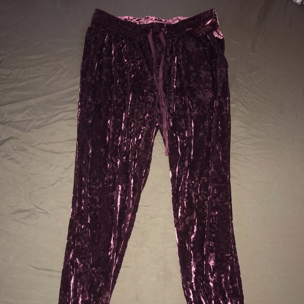 Crushed Velvet Sweatpants